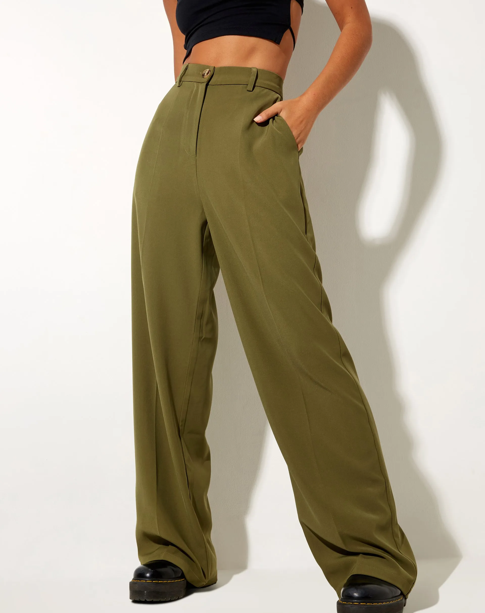 Abba Trouser in Tailoring Khaki