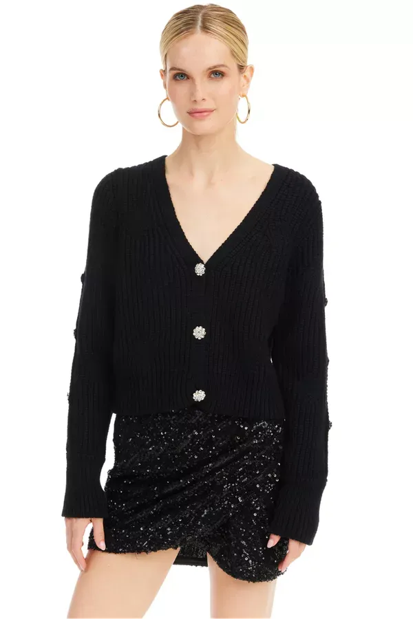 Allison NY Jeweled Cardigan