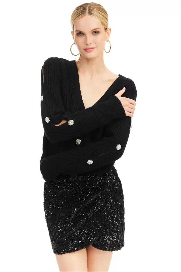 Allison NY Jeweled Cardigan