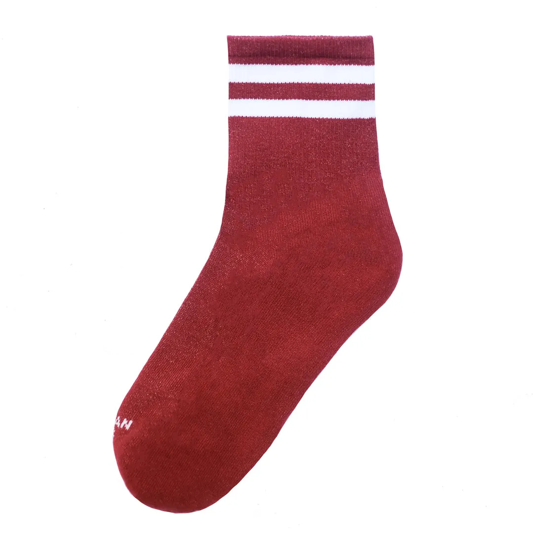 American Socks - Crimson Ankle High