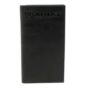 Ariat Black Embossed Logo - Men's Rodeo Wallet