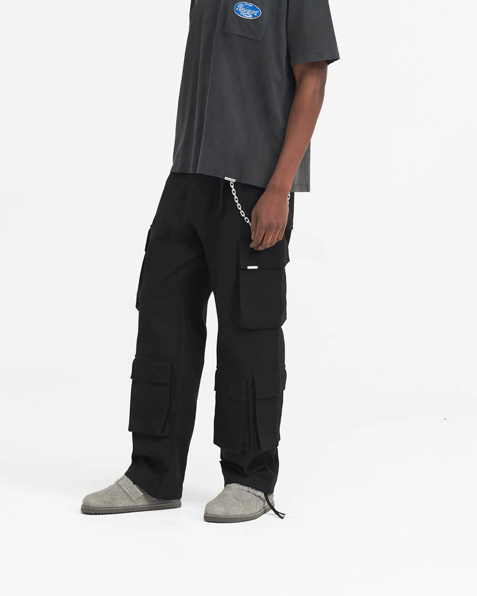 Baggy Cargo Pant - Black