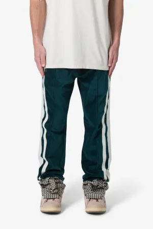 Baggy Velour Track Pants - Green