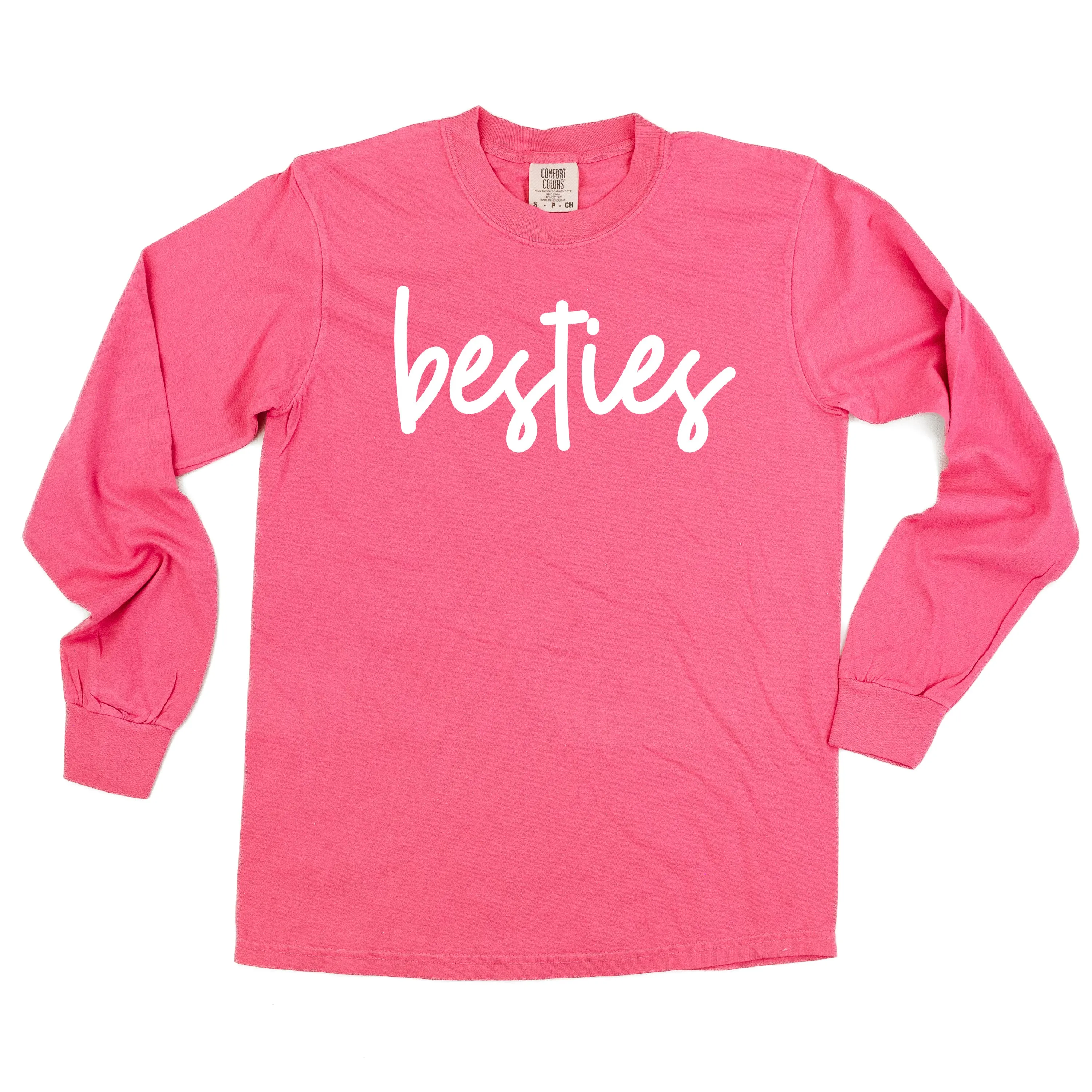 Besties - LONG SLEEVE Comfort Colors Tee