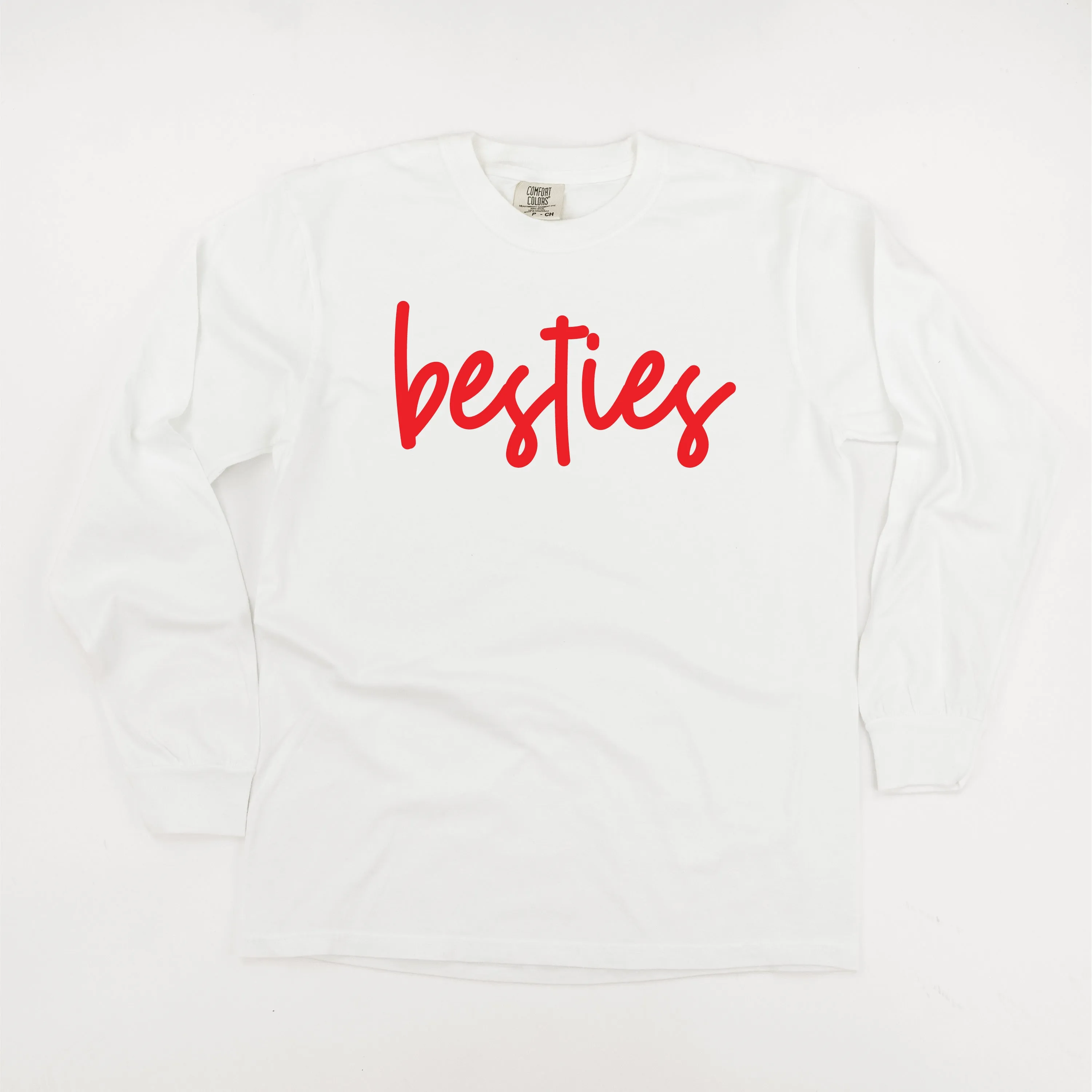 Besties - LONG SLEEVE Comfort Colors Tee