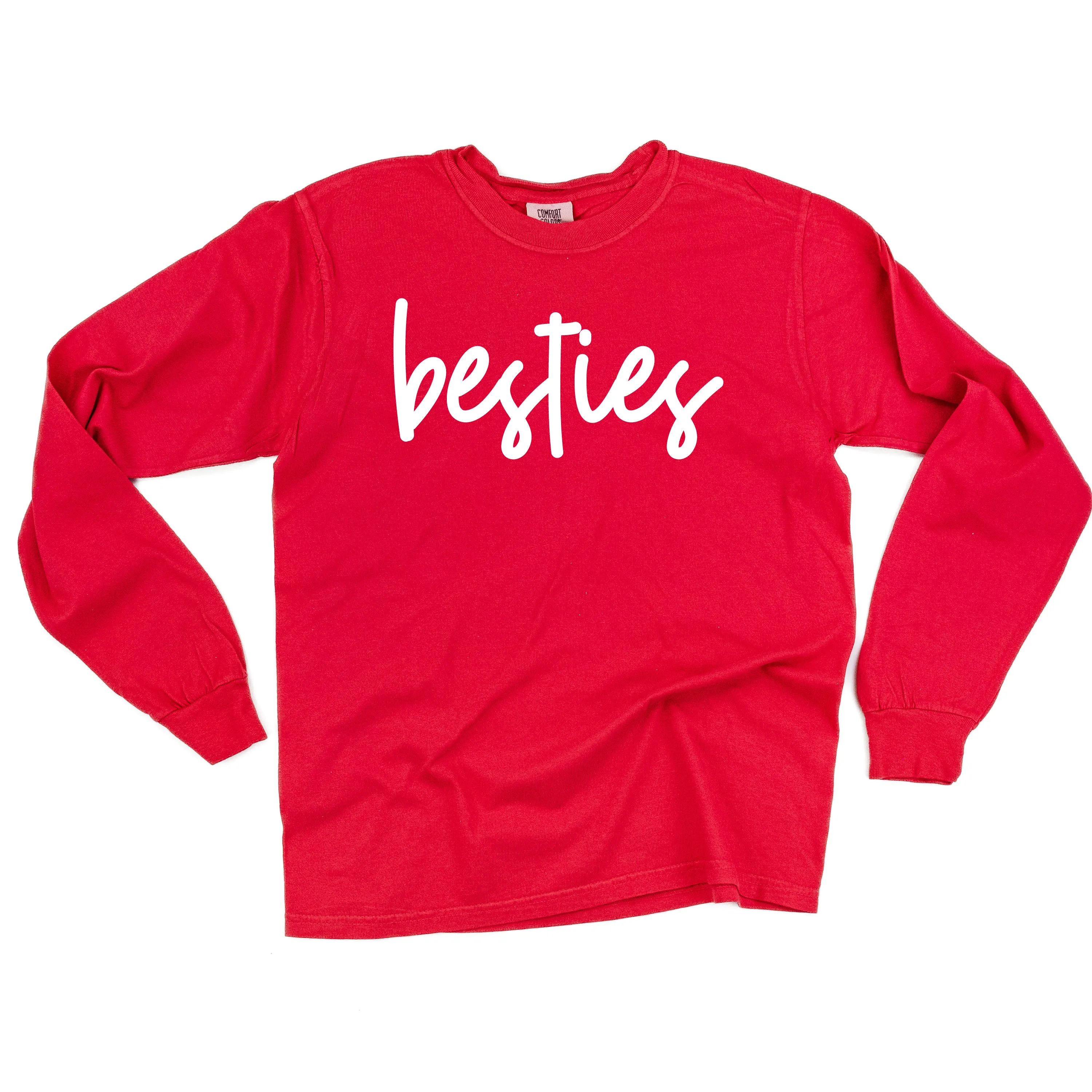 Besties - LONG SLEEVE Comfort Colors Tee