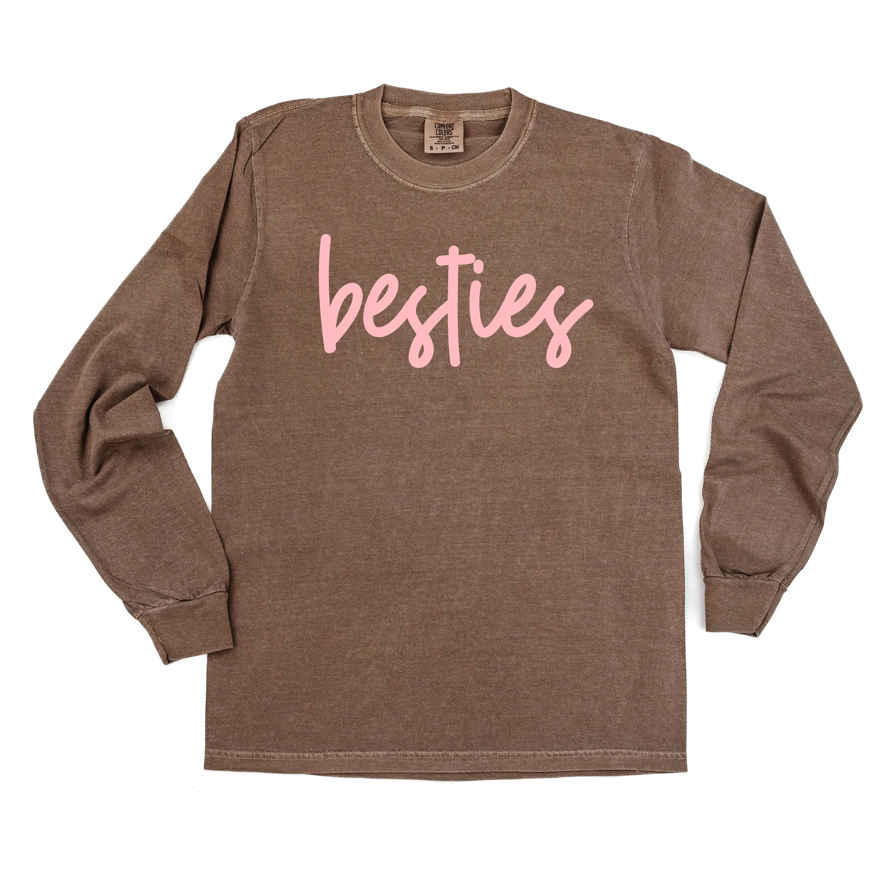 Besties - LONG SLEEVE Comfort Colors Tee