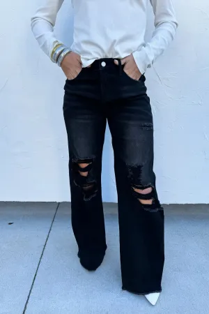 Blakeley Black Distressed Jeans