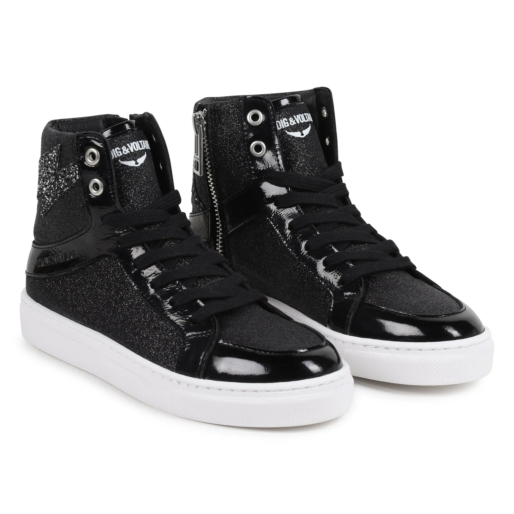 Blam-Blam Glitter High Top Sneakers