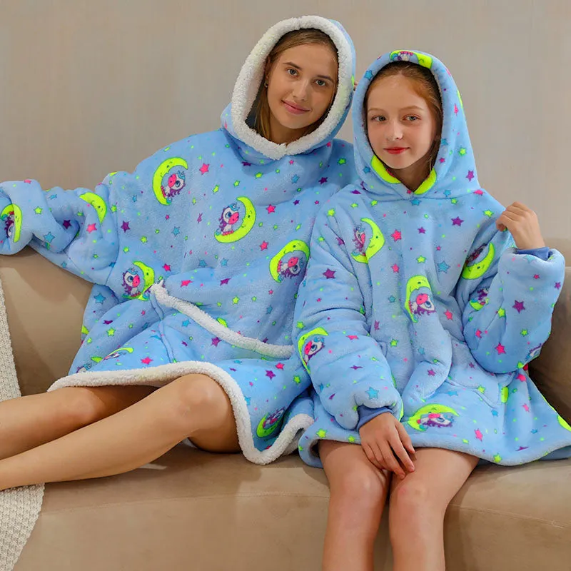 Blanket Sweatshirt with Pocket for Adults & Kids