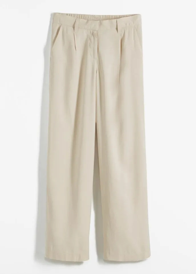 Bodyflirt wide leg trousers, beige