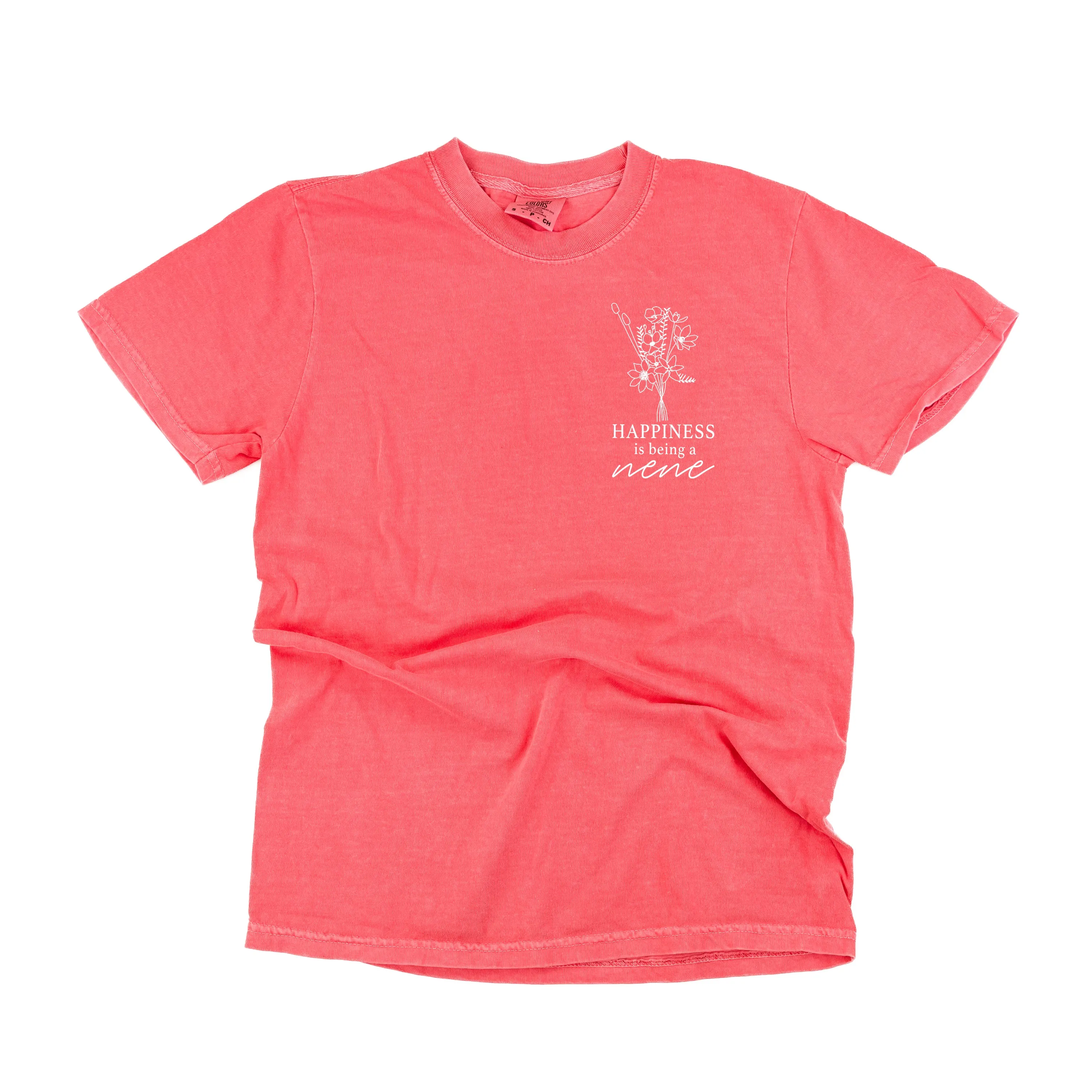 Bouquet Style - Happiness is Being a NENE - SHORT SLEEVE COMFORT COLORS TEE