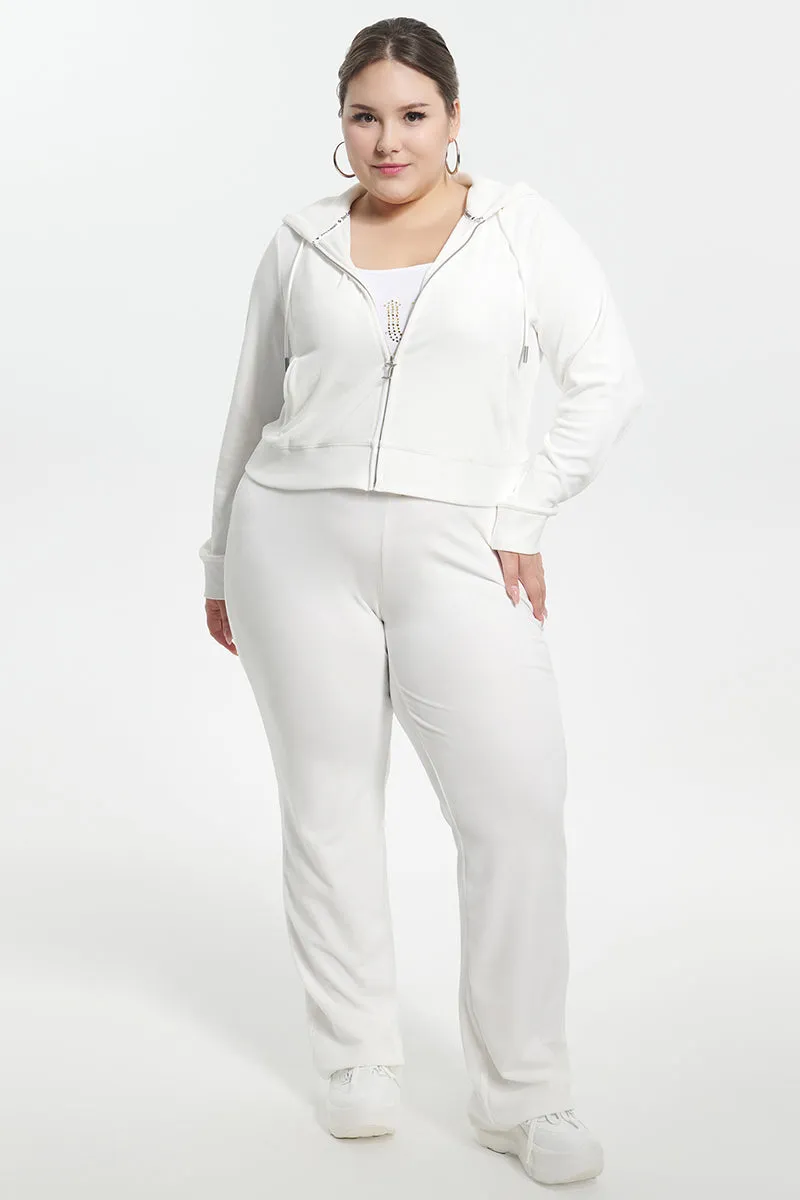 Bride Big Bling Velour Track Pants