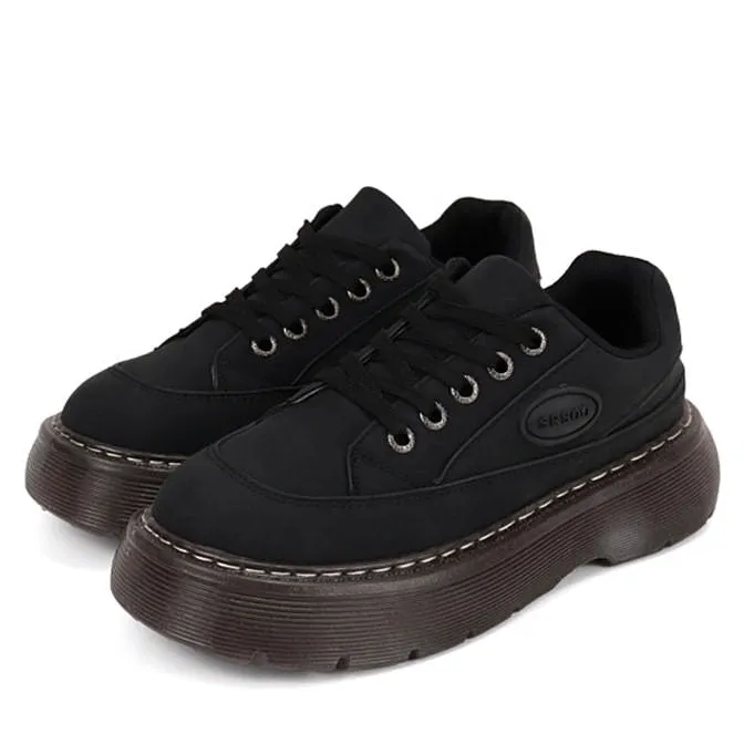 Brown Aesthetic Platform Oxford Shoes