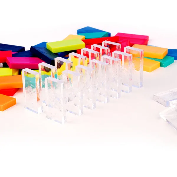 Bulk Dominoes - Clear Dominoes