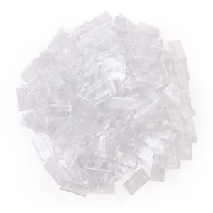 Bulk Dominoes - Clear Glitter