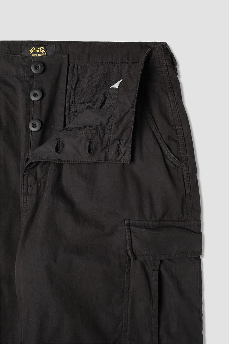 Cargo Pant - Black Poplin