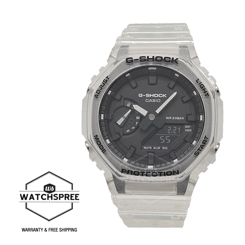 Casio G-Shock Transparent Pack Series Carbon Core Guard Structure Watch GA2100SKE-7A GA-2100SKE-7A