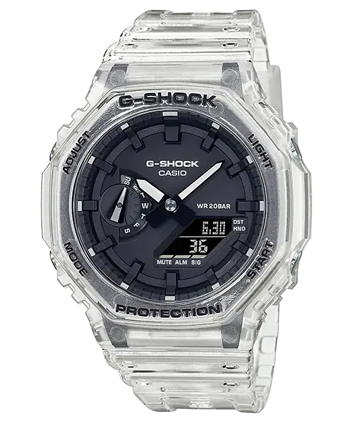 Casio G-Shock Transparent Pack Series Carbon Core Guard Structure Watch GA2100SKE-7A GA-2100SKE-7A