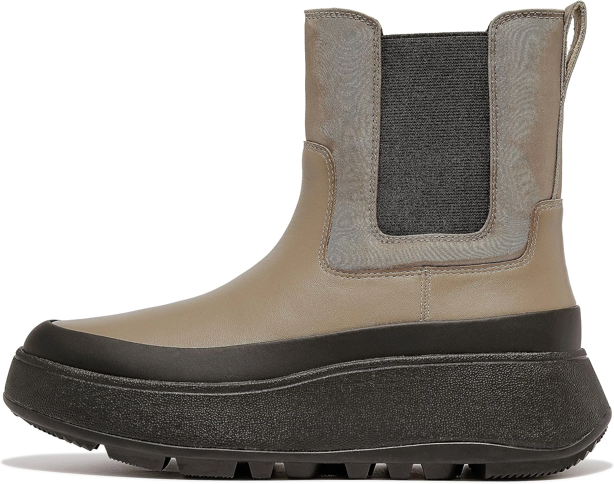 Chelsea Boots F-Mode Water-Resistant Flatform Chelsea Boots FitFlop, Minky Gray