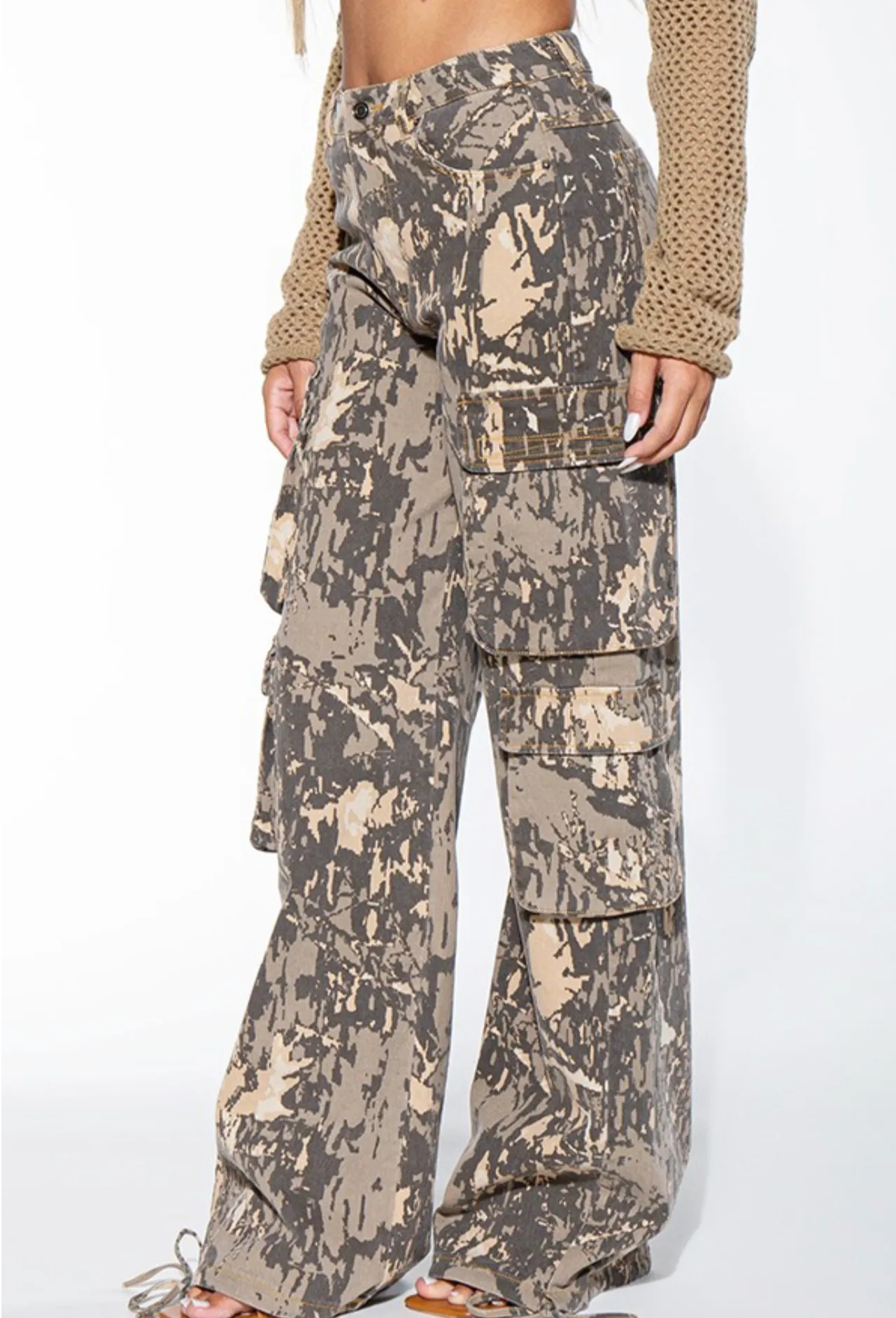 Cool Girl Camo Cargo Pants