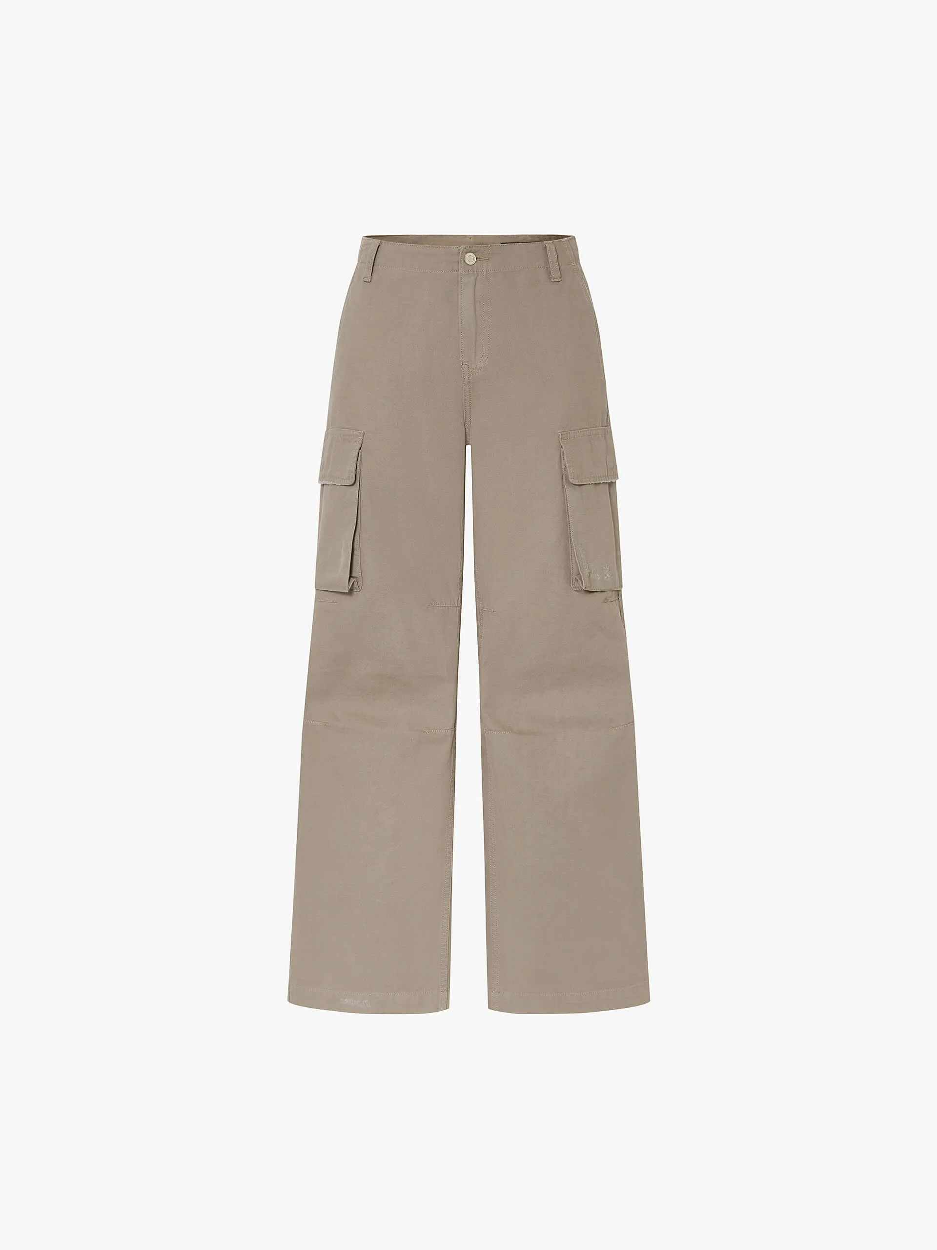 Cotton Cargo Pocket Pants