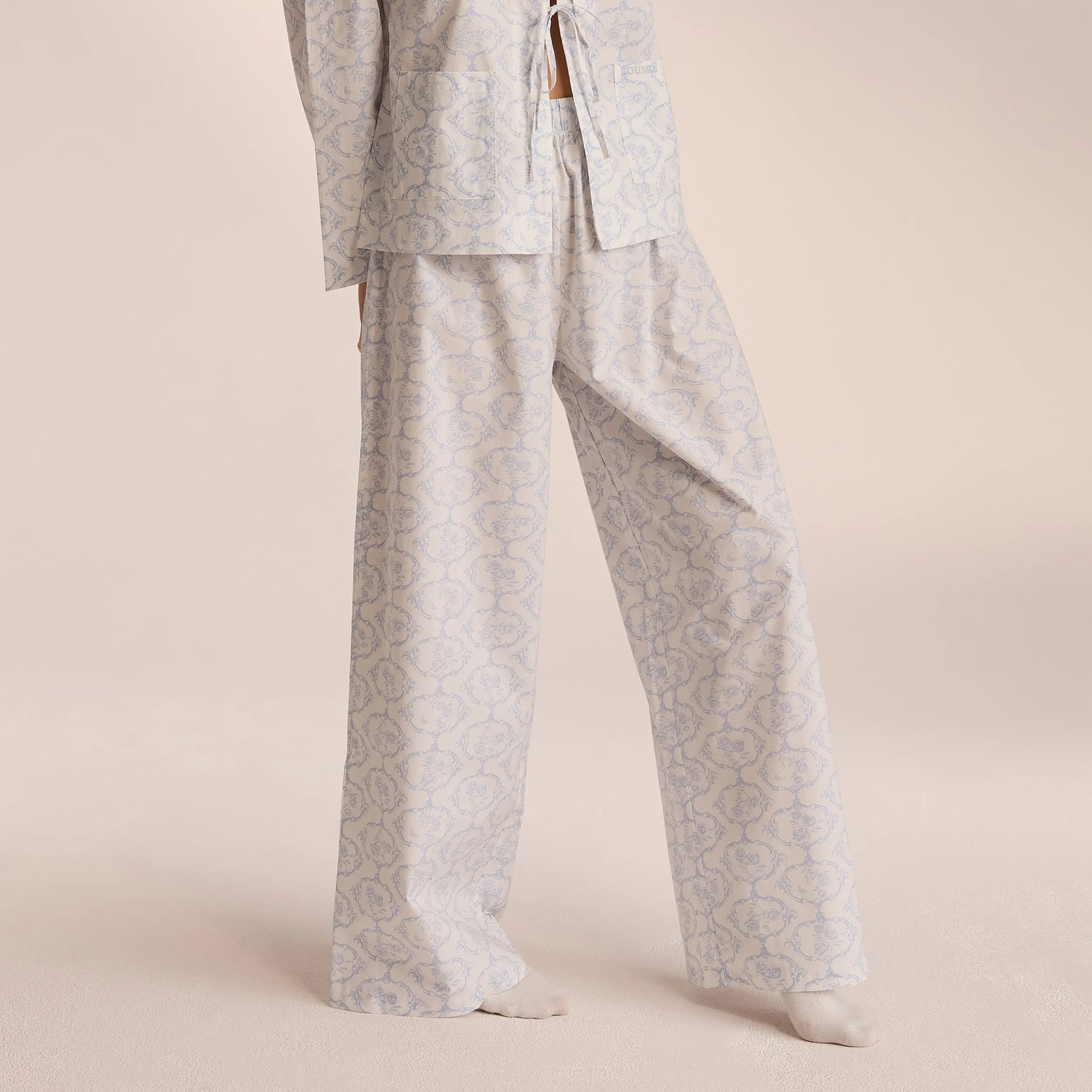 Cotton Pyjama Bottoms - Blue