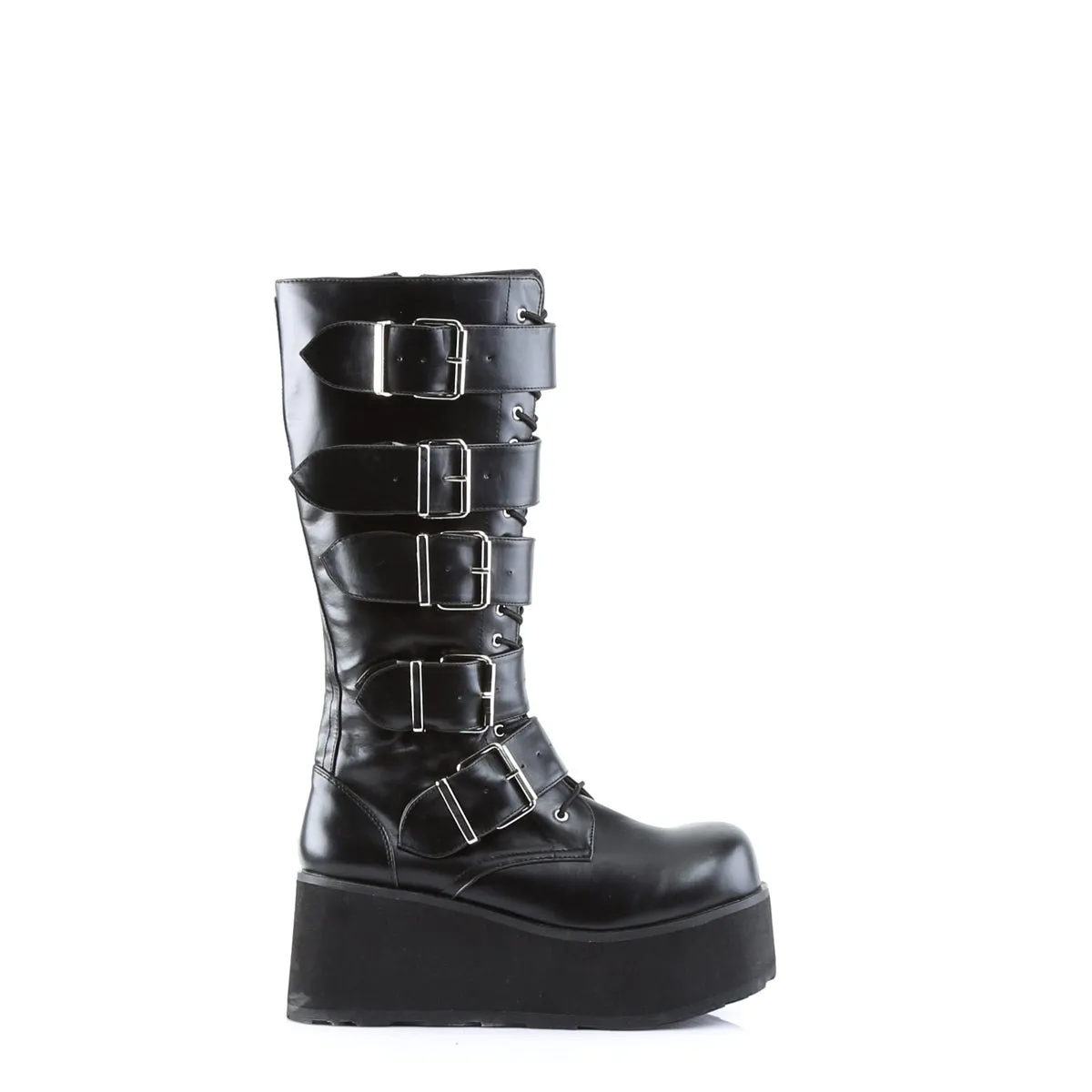 Demonia TRASHVILLE-518 | Black Vegan Leather Unisex Boots