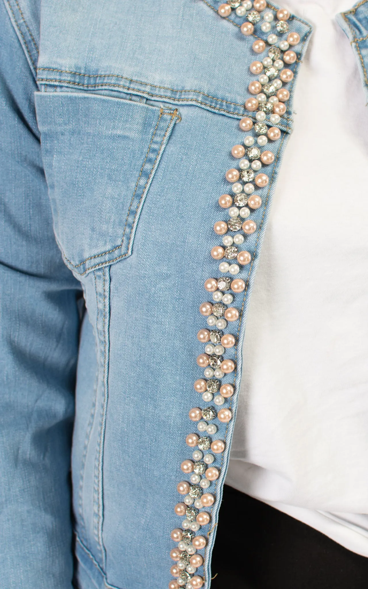 Denim Jacket | Pearls