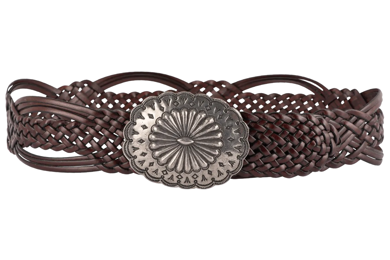 Double D Ranch Braided Leather Belt