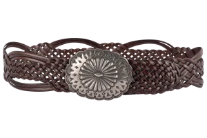 Double D Ranch Braided Leather Belt