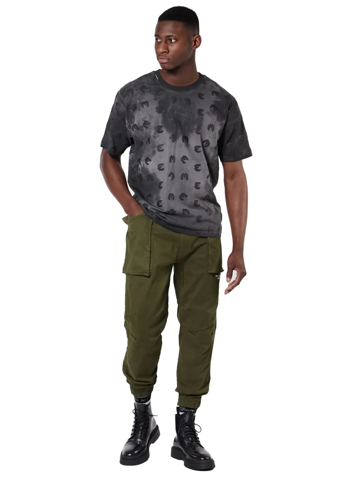 DUNDER BOLD POCKET CARGO PANT | DARK GREY