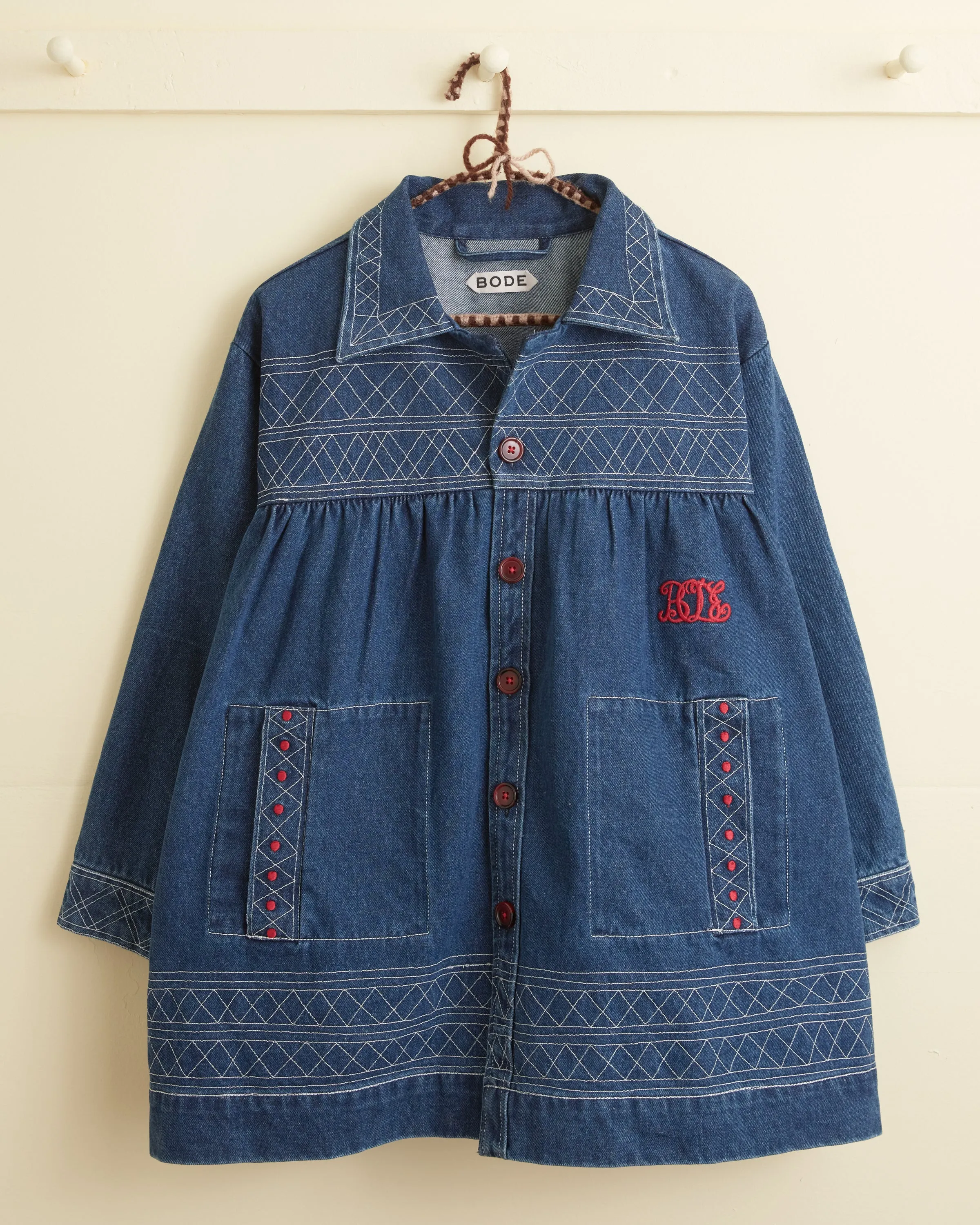 Embroidered Denim Quincy Jacket