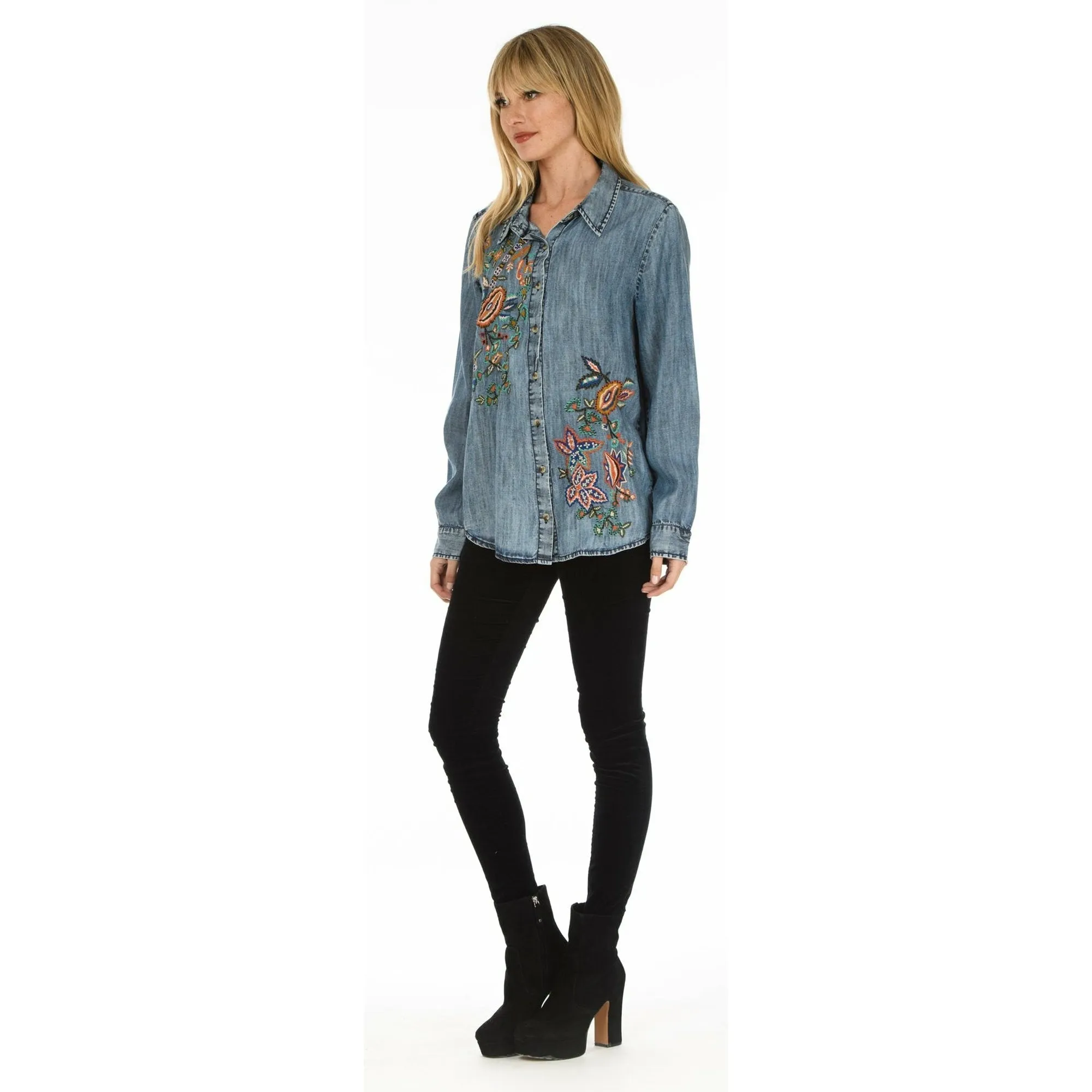 Evan Denim Top