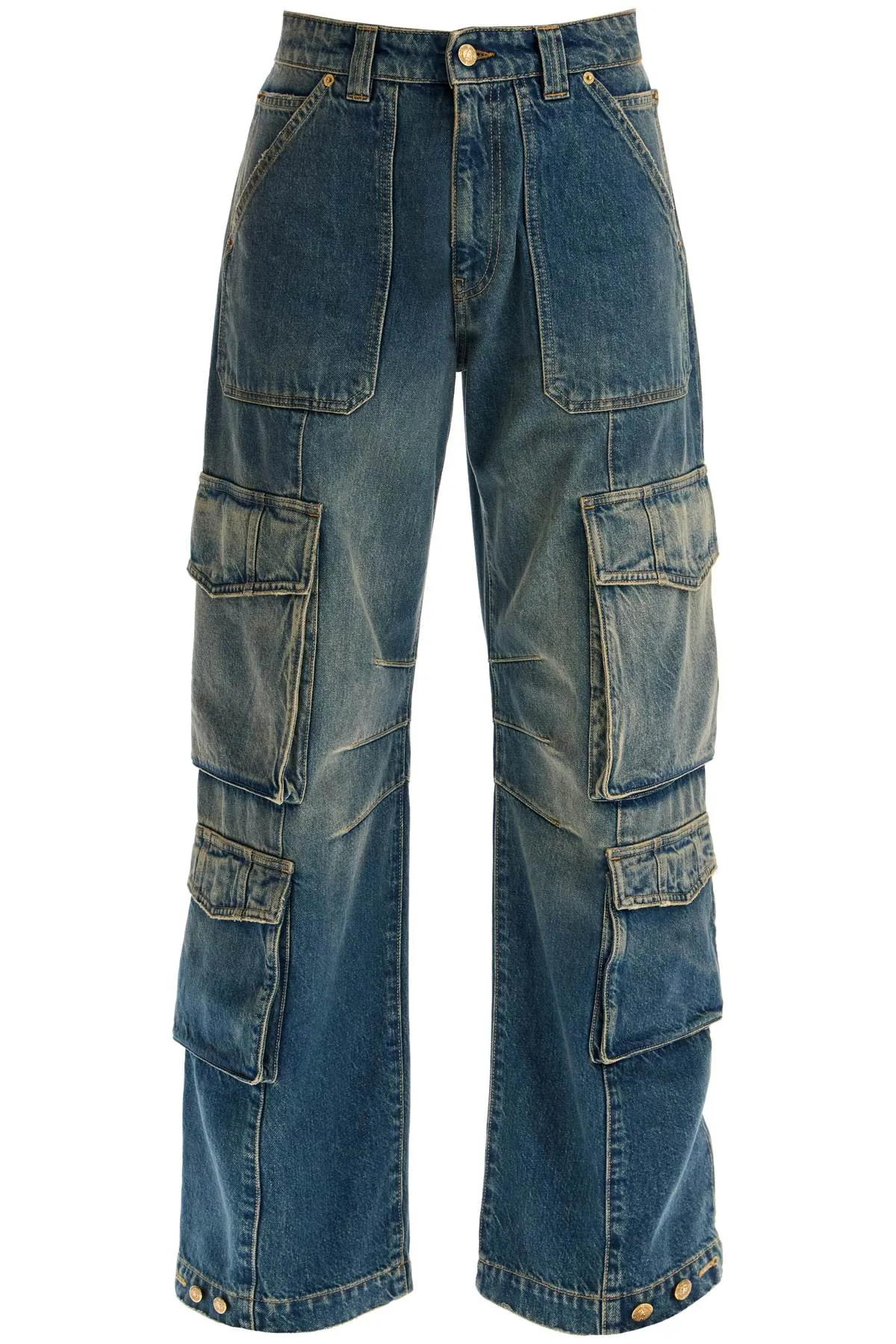 Golden Goose 'irina' Wide Leg Cargo Jeans