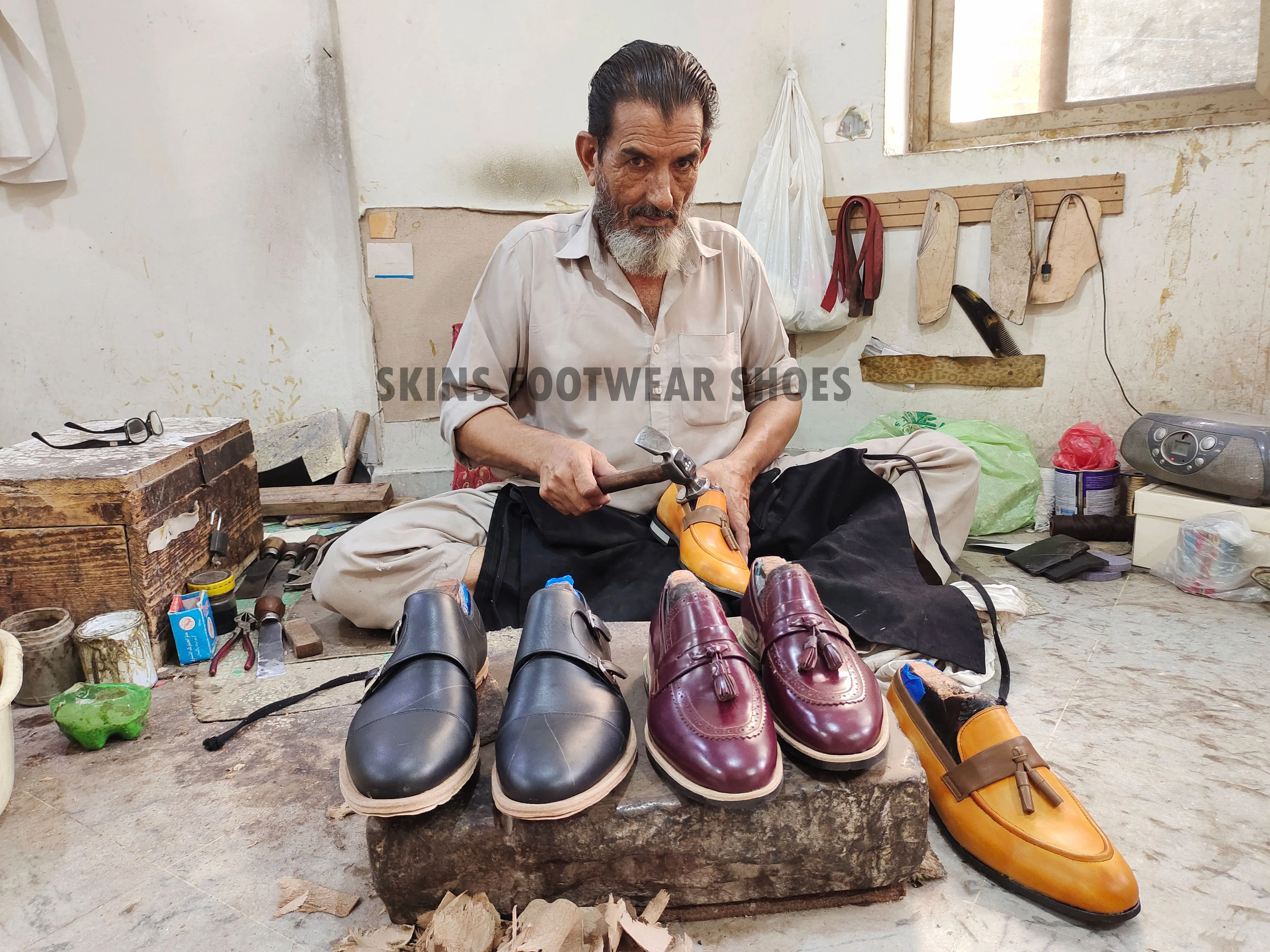 Goodyear Welted Tan Patina Leather Chelsea Boots