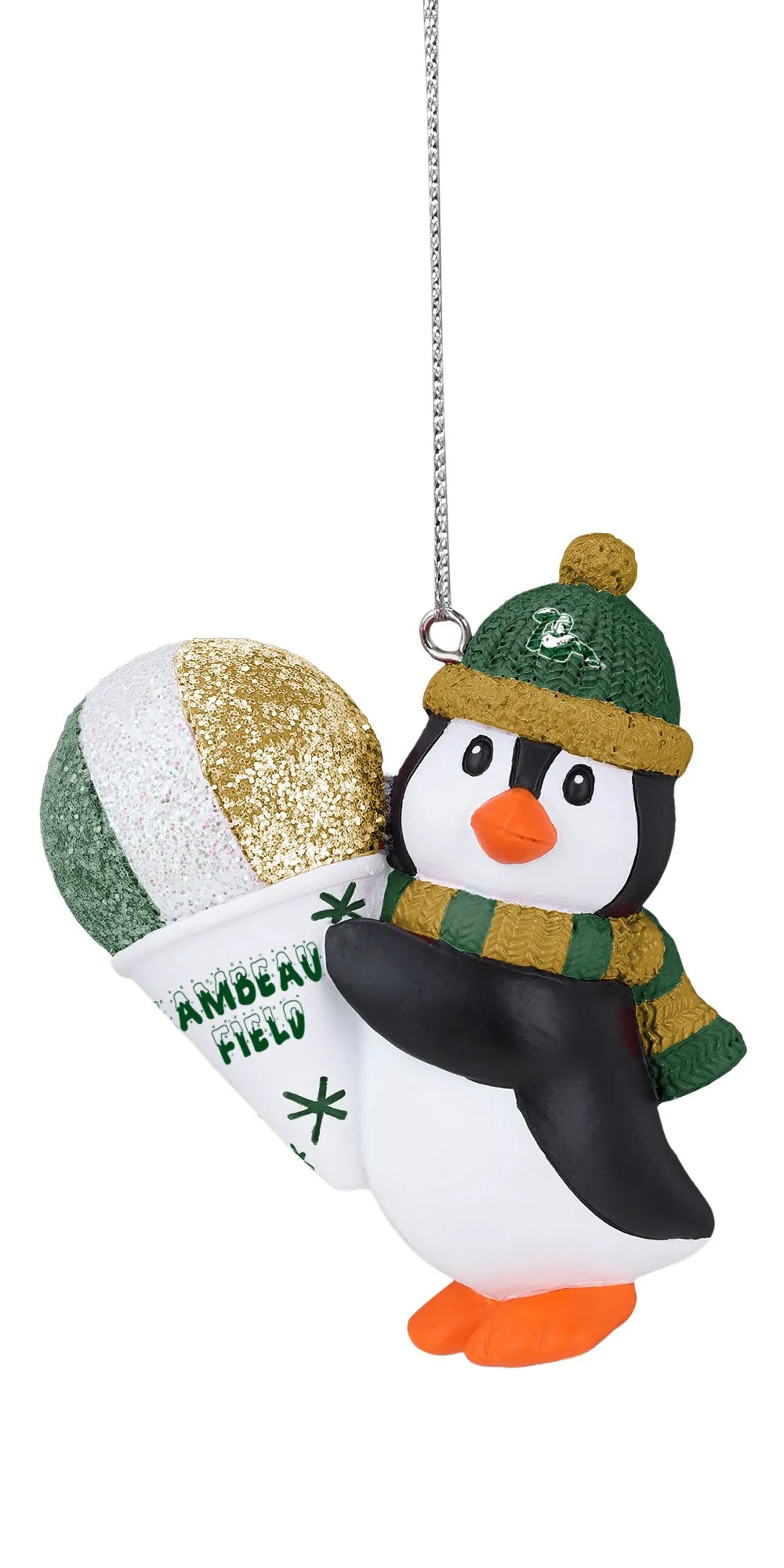 Green Bay Packers Penguin Snowcone Ornament