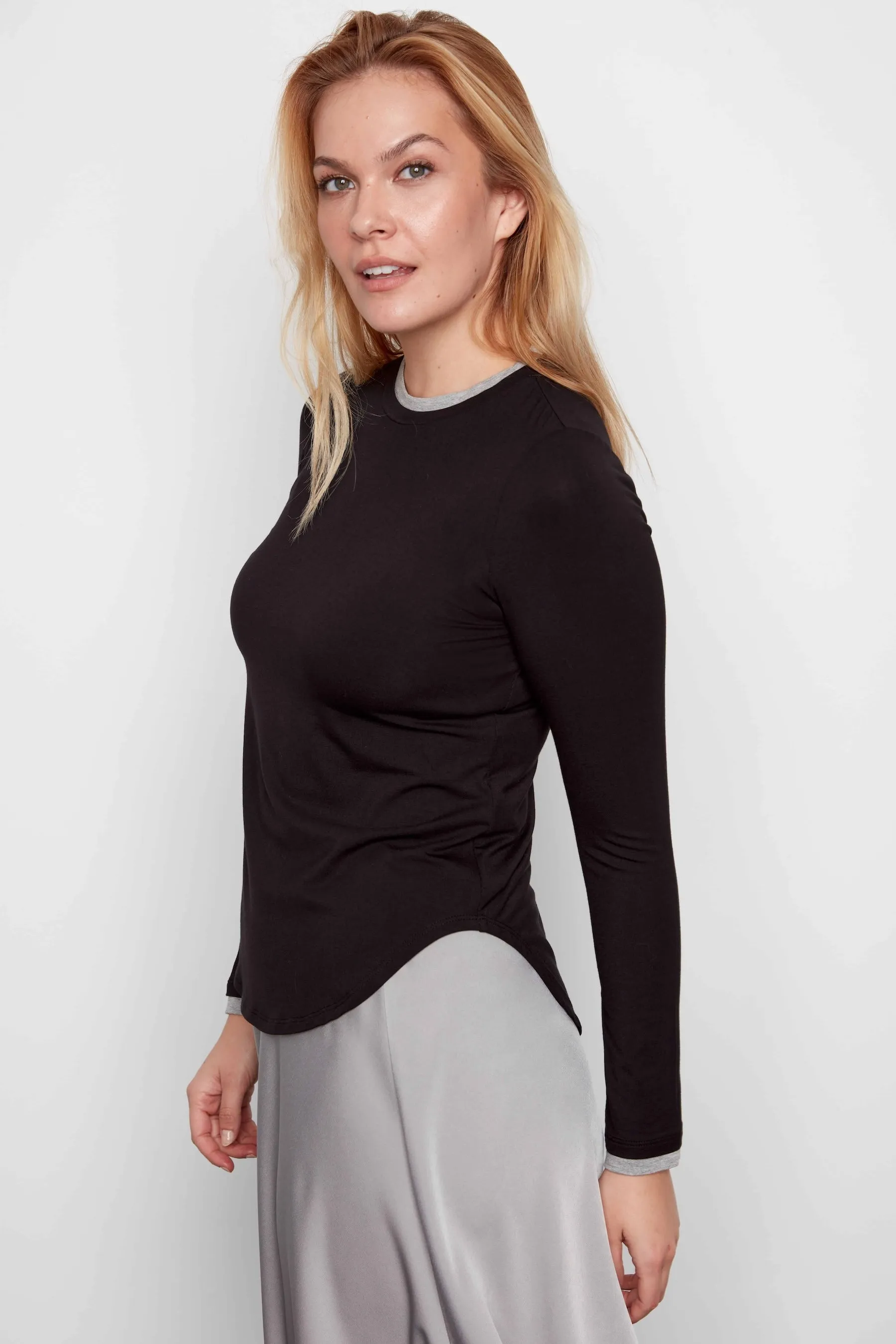 ILTM Alaia Contrast Long Sleeve Crewneck