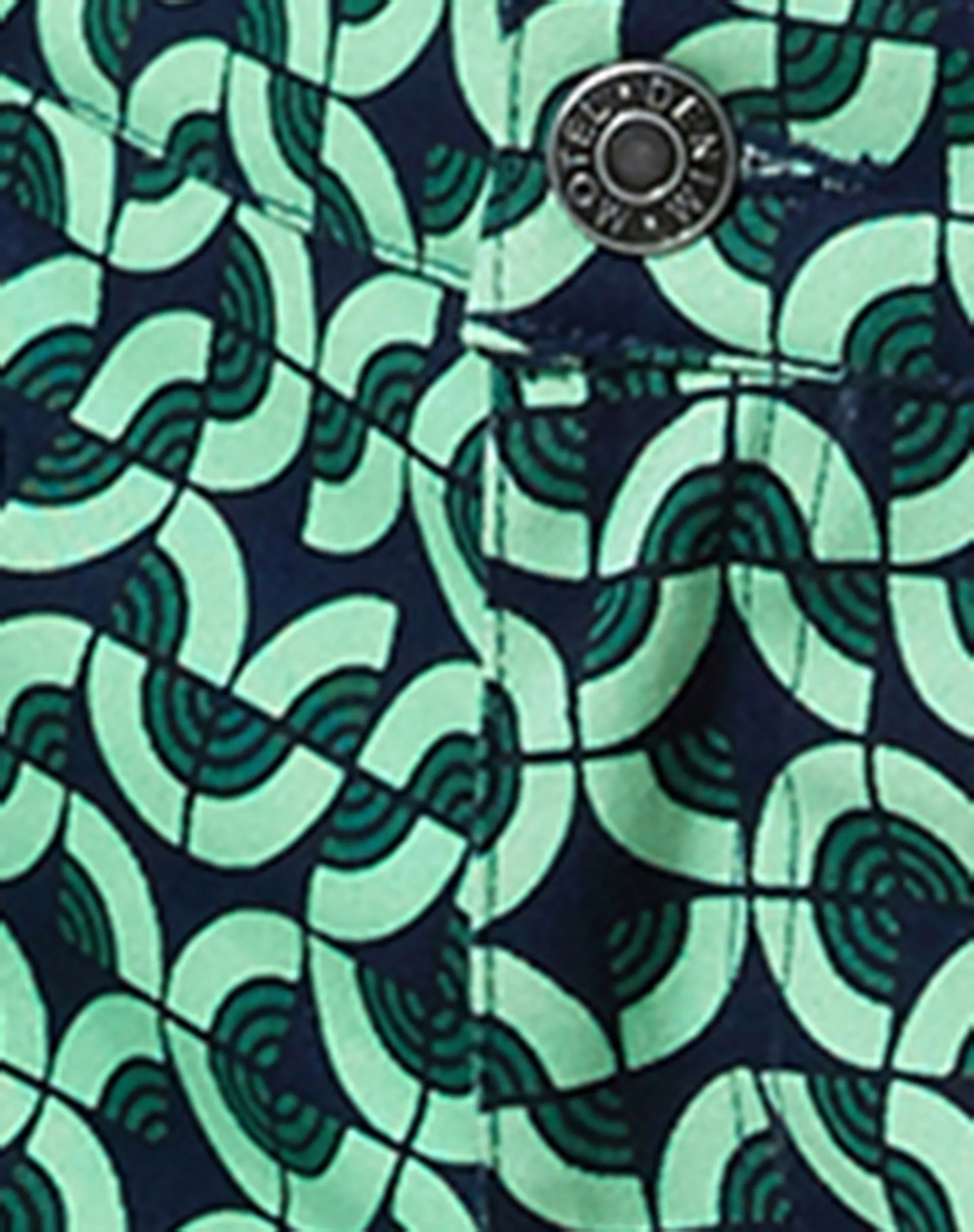 Jopan Trouser in Retro Tile Green