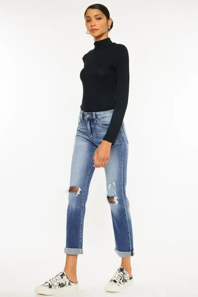 Jordyn Cropped Straight Jeans