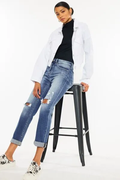 Jordyn Cropped Straight Jeans