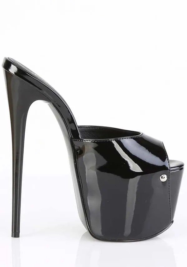 JUBILANT-01 [Blk Pat] | PLATFORM HEELS [PREORDER]