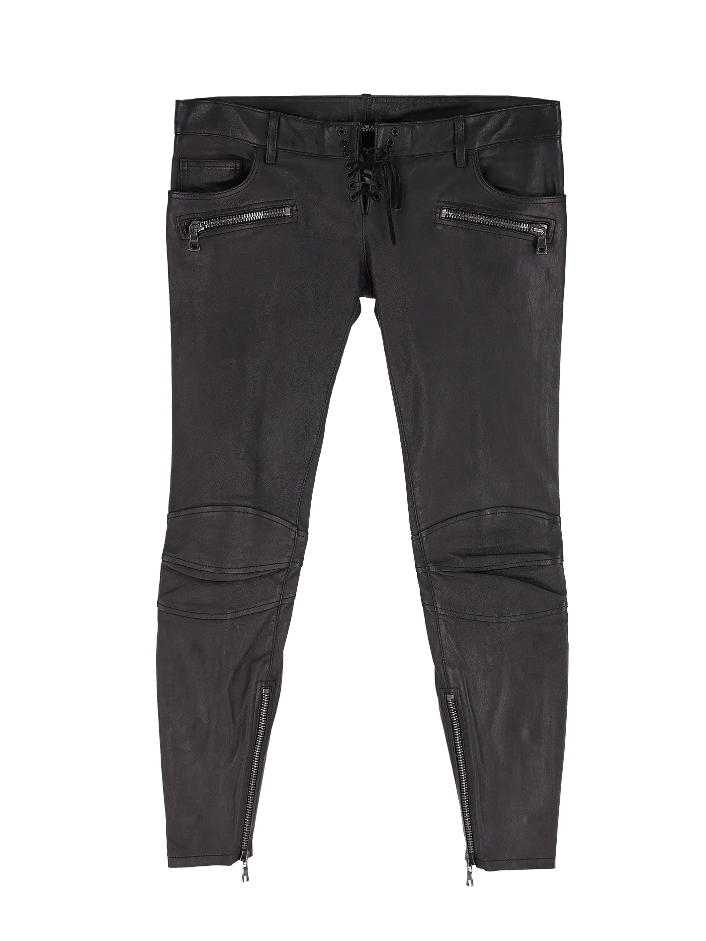 leather biker trousers