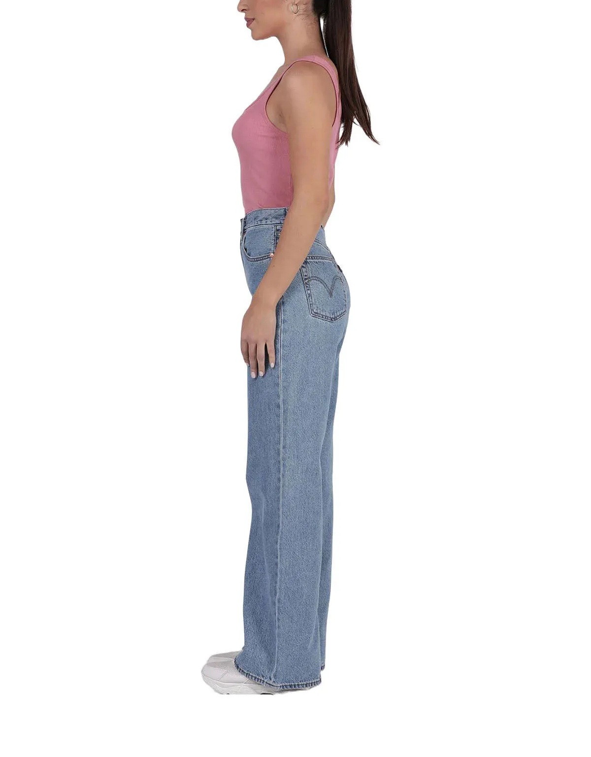 Levi Ribcage Wide Leg Jean