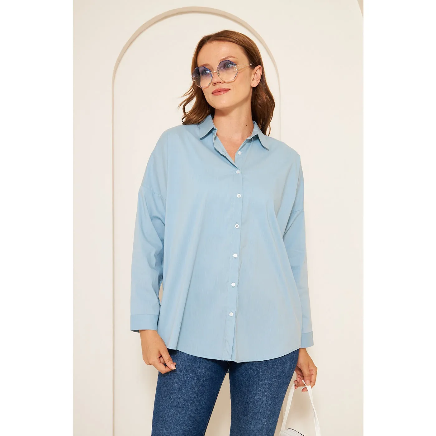 Light Blue Oversized Shirt