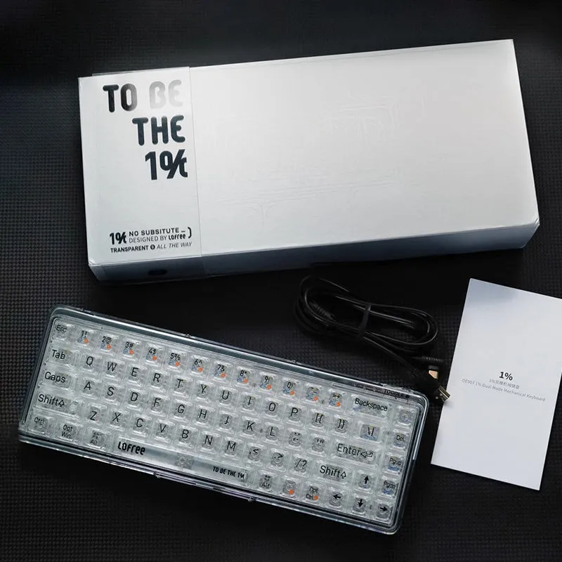 Lofree 1% Dual Mode Transparent Keyboard