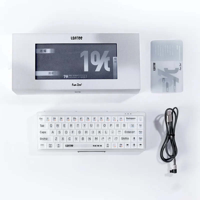 Lofree 1% Dual Mode Transparent Keyboard