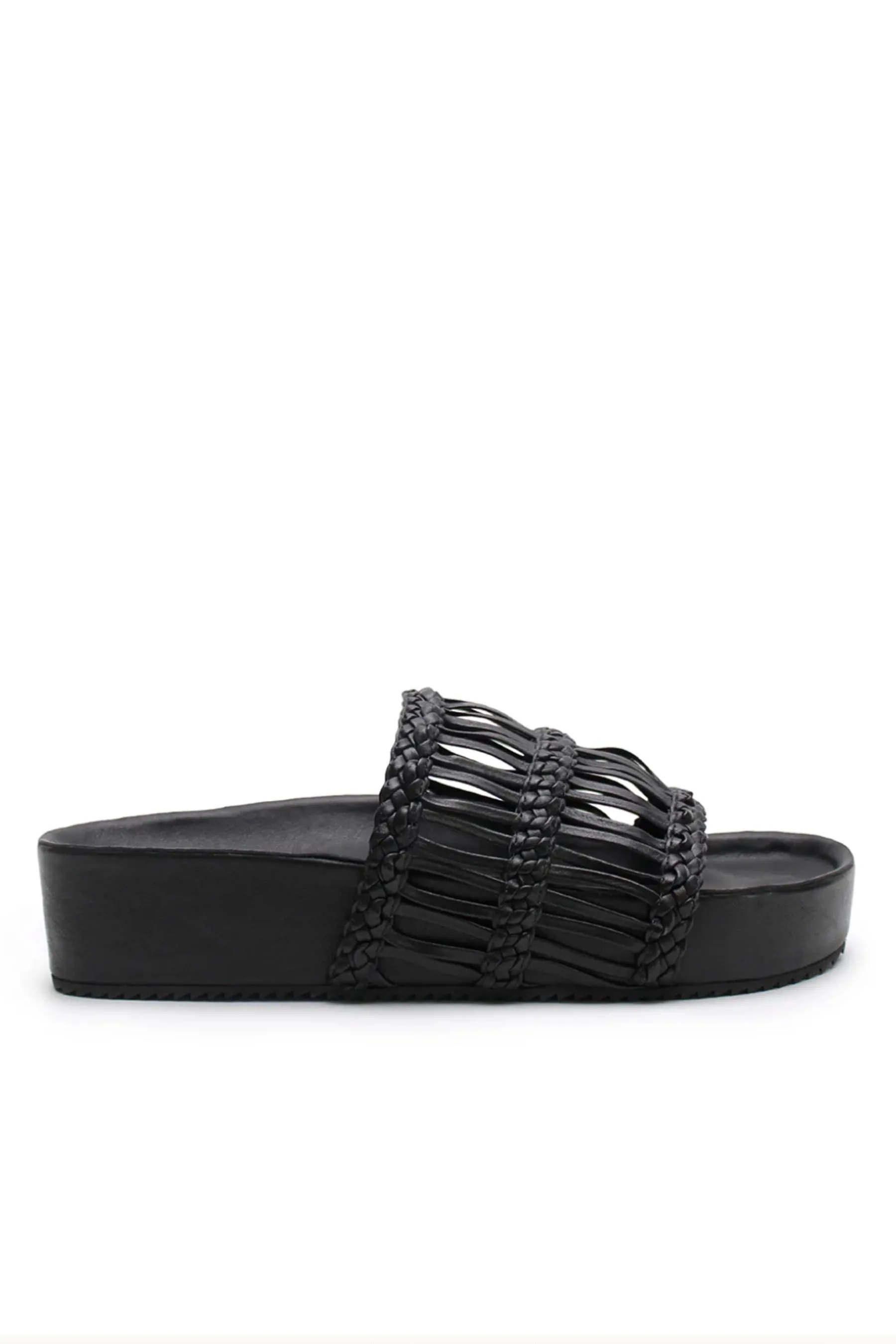 Lou Platform Slide | Black