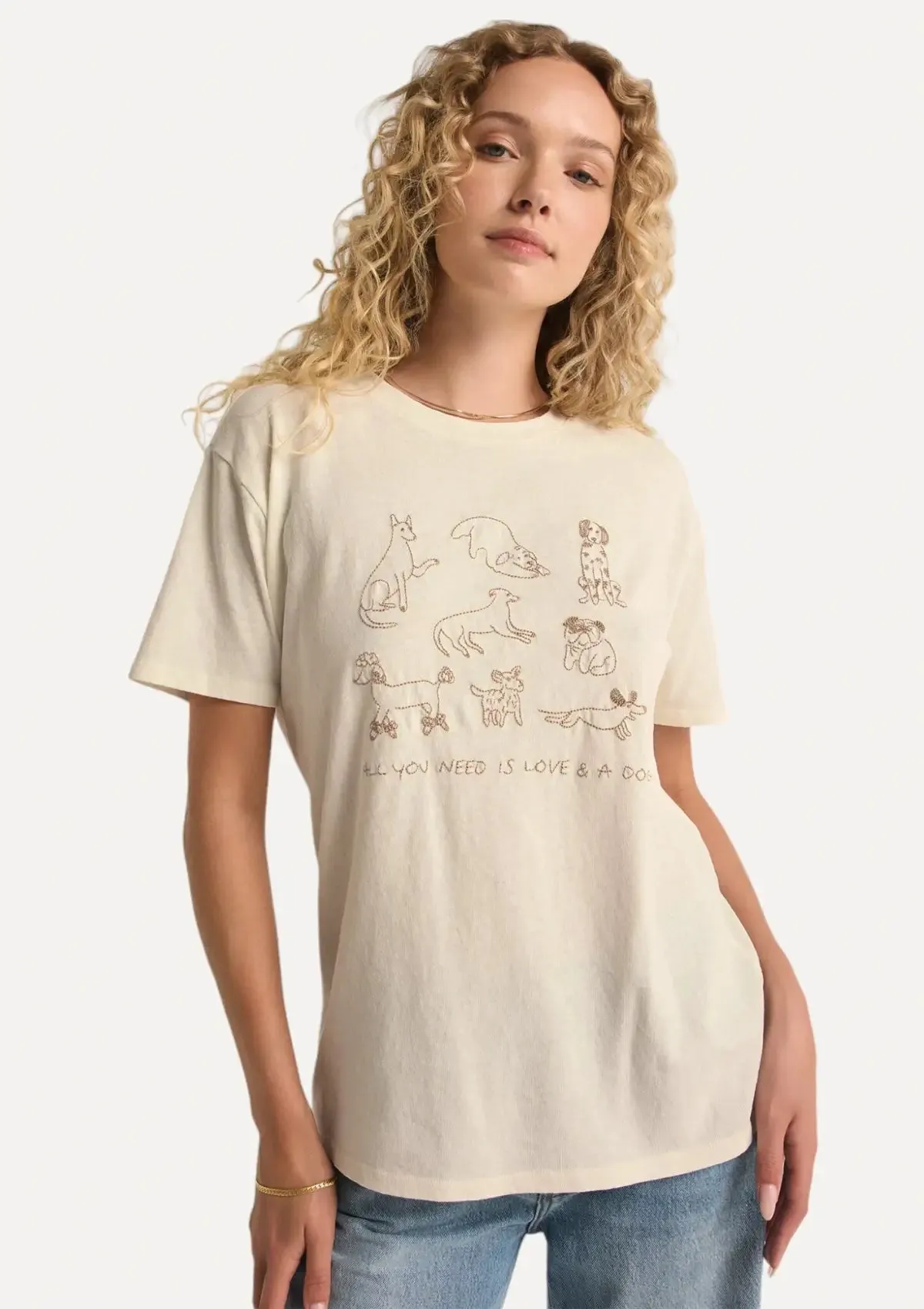 Love & Dog Pacific Tee - Sea Salt