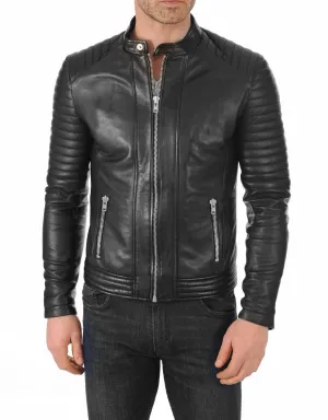 Matrix Black Leather Biker Jacket